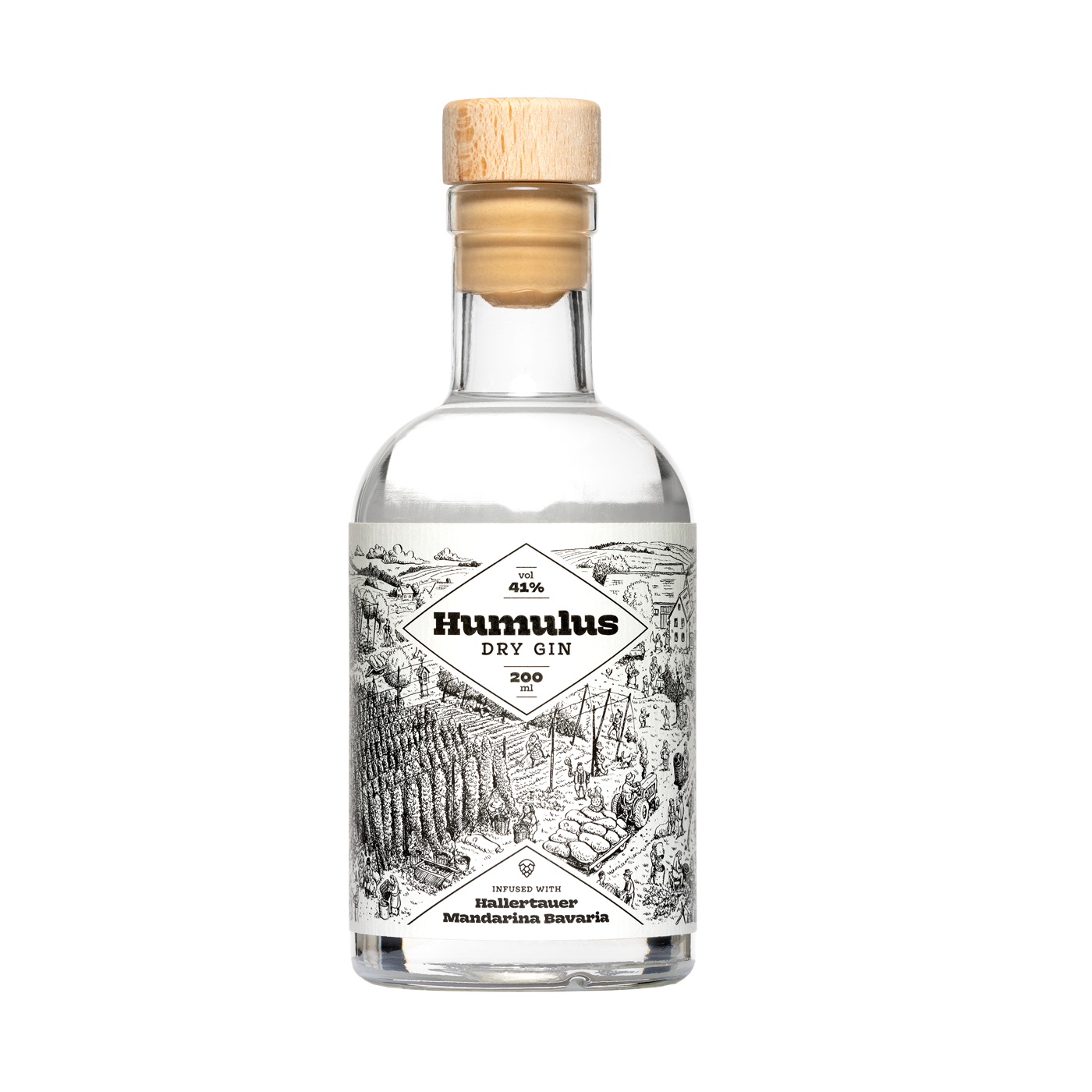 HUMULUS Dry Gin 200 ml Miniatur