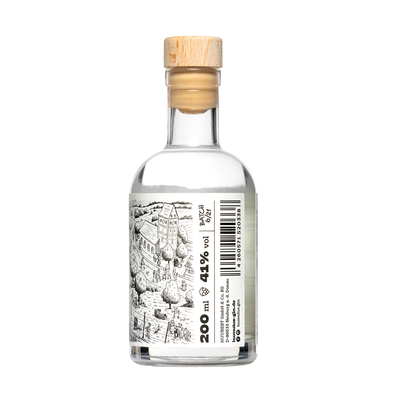 HUMULUS Dry Gin 200 ml Miniatur